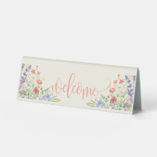 Welcome Table Tent Sign