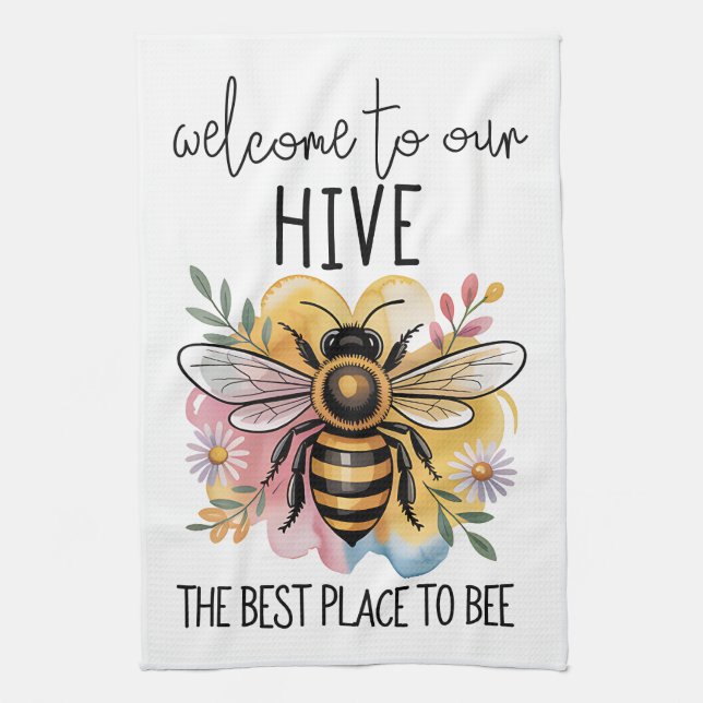 Welcome Tea Towel (Vertical)