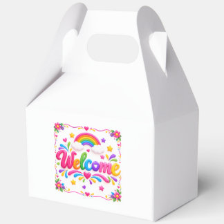 Welcome thank you favour box