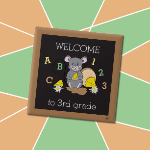 Welcome the 3rd grade   1st day of school button