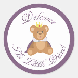 Welcome The Little Prince Classic Round Sticker