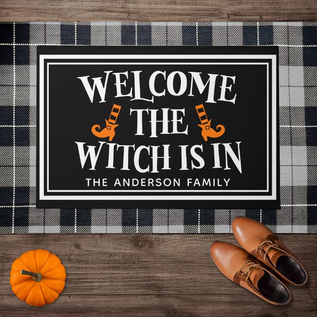 "Welcome, The Witch Is In" Funny Halloween Doormat (Creator Uploaded)