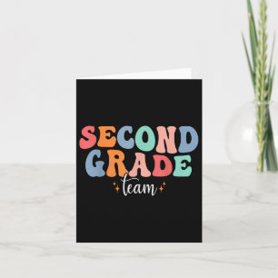 Welcome To 2nd Grade Funny Teacher Squad Back To S Card