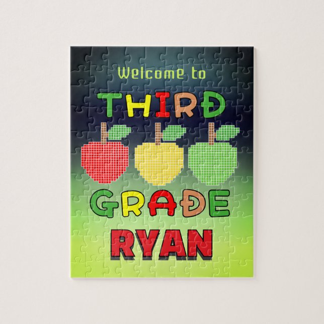 Welcome to 3rd Grade Custom Jigsaw Puzzle (Vertical)