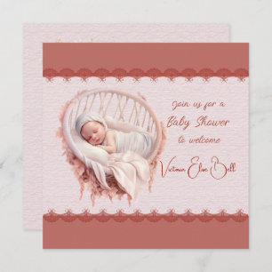 Welcome to a Baby Girl Shower Invitation