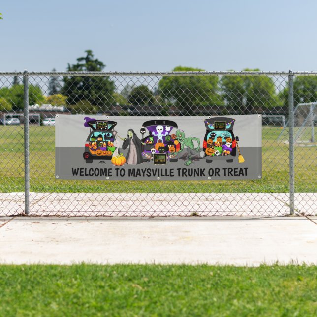 Welcome to add name trunk or treat banner (Insitu)