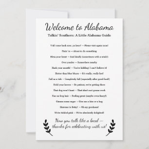 Welcome to Alabama Personalized with Local Phrases