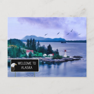 Welcome to Alaska  Postcard