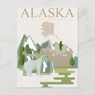 Welcome to ALASKA state of america  Postcard