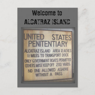 Welcome to ALCATRAZ Postcard