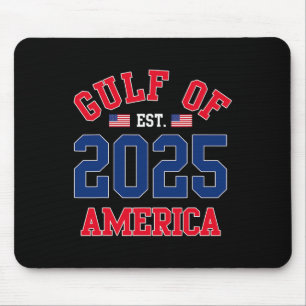 Welcome To America Gulf Est 2025 Usa American Flag Mouse Pad
