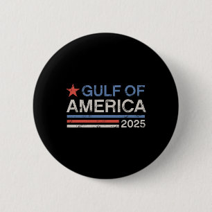 Welcome To America Gulf - Gulf Of Mexico 2025 5 6 Cm Round Badge