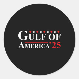 Welcome To America Gulf - Gulf Of Mexico 2025 Vint Classic Round Sticker