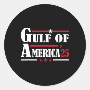 Welcome To America Gulf Gulf Of Mexico 2025 Vintag Classic Round Sticker