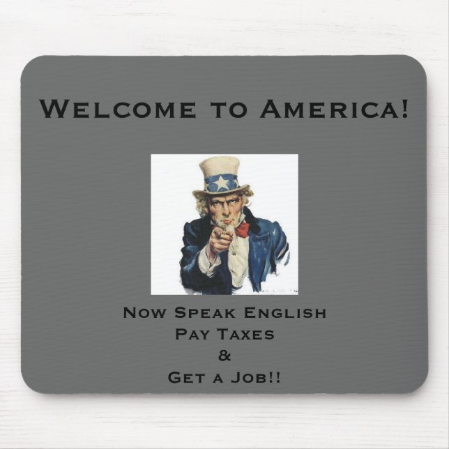 Welcome to America! Mousepad (Front)