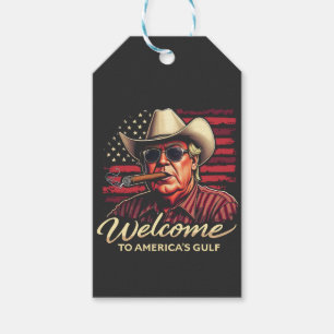 Welcome to America's Gulf Funny Trump America Gift Tags