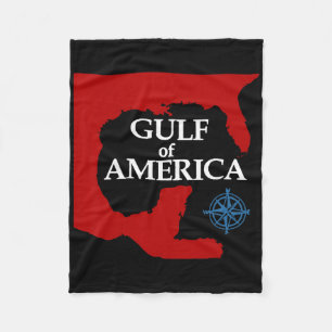Welcome To America's Gulf Mexico Funny President T Fleece Blanket