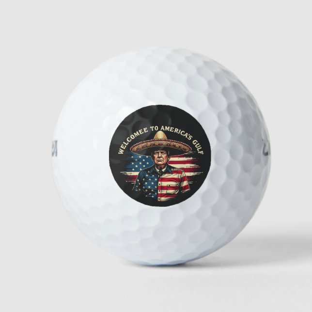 Welcome to America's Gulf Trump East Coast  Golf Balls (Front)