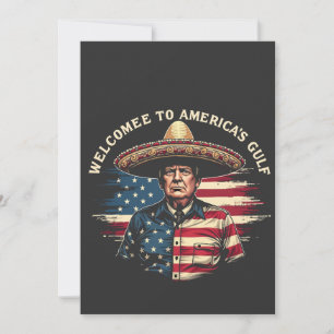 Welcome to America's Gulf Trump East Coast Thank You Card