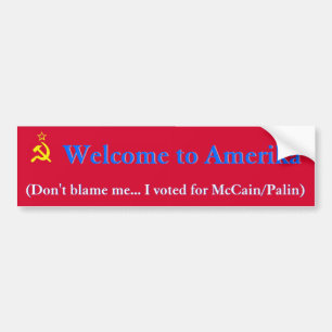 Welcome to Amerika Bumper Sticker
