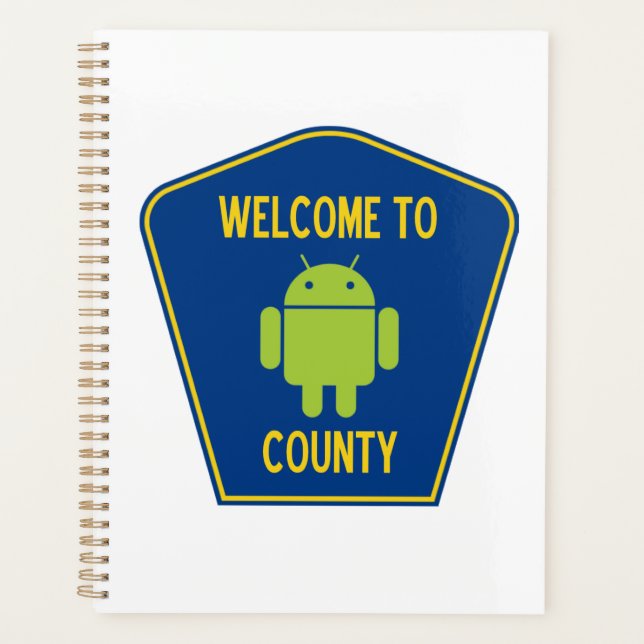 Welcome To Android County (Transportation Sign) Planner (Front)