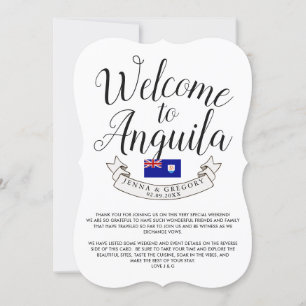 Welcome to Anguilla   Destination Wedding Favour Invitation