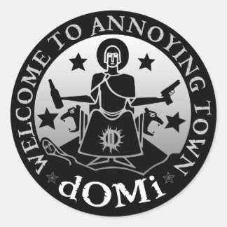 Welcome To Annoying Sticker! Classic Round Sticker