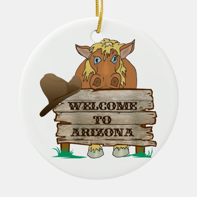 Welcome to Arizona  Ornament (Front)