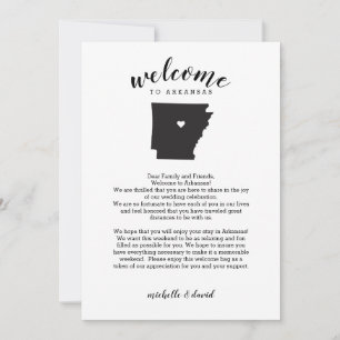 Welcome to Arkansas   Wedding Letter & Itinerary