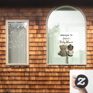 Welcome to Baby Shower Lil' Cowboy and Teddy Bear 