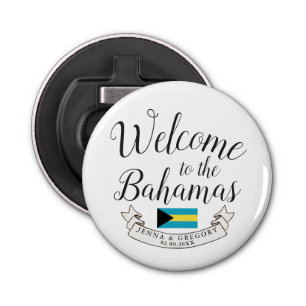 Welcome to Bahamas   Destination Wedding Custom Bottle Opener