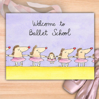 Welcome to Ballet School Postcard