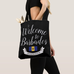 Welcome to Barbados   Destination Wedding Favour Tote Bag