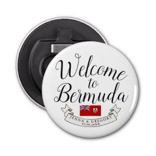 Welcome to Bermuda   Destination Wedding Favour Bottle Opener