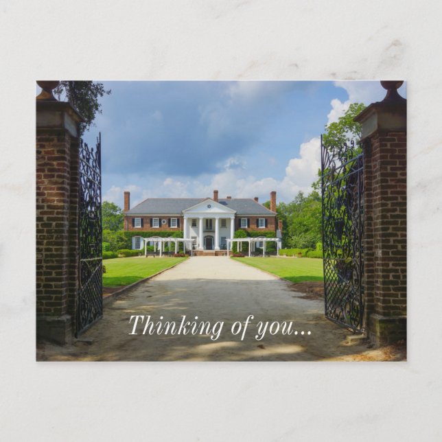 Welcome To Boone Hall Postcard (Front)