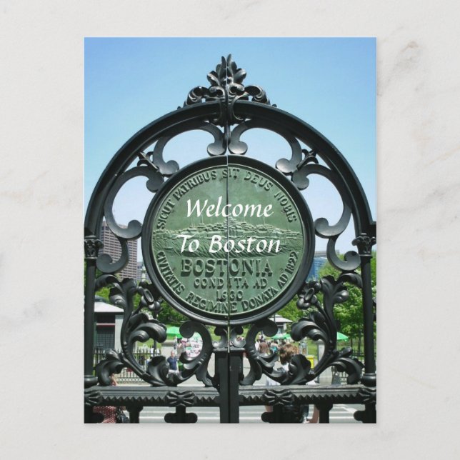 Welcome To Boston Postcard (Front)