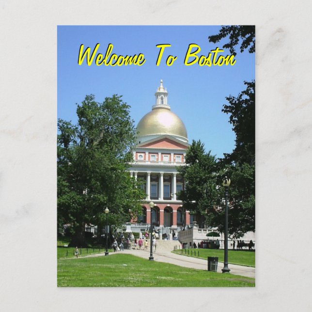 Welcome To Boston Postcard (Front)