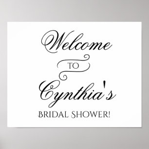 Welcome to Bridal Shower Poster Sign