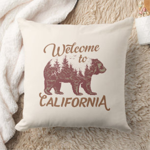 Welcome to California Bear Cushion
