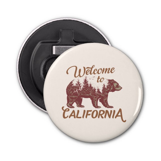 Welcome to California Bear Forest  Bottle Opener (Front)
