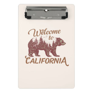 Welcome to California Bear Forest  Mini Clipboard