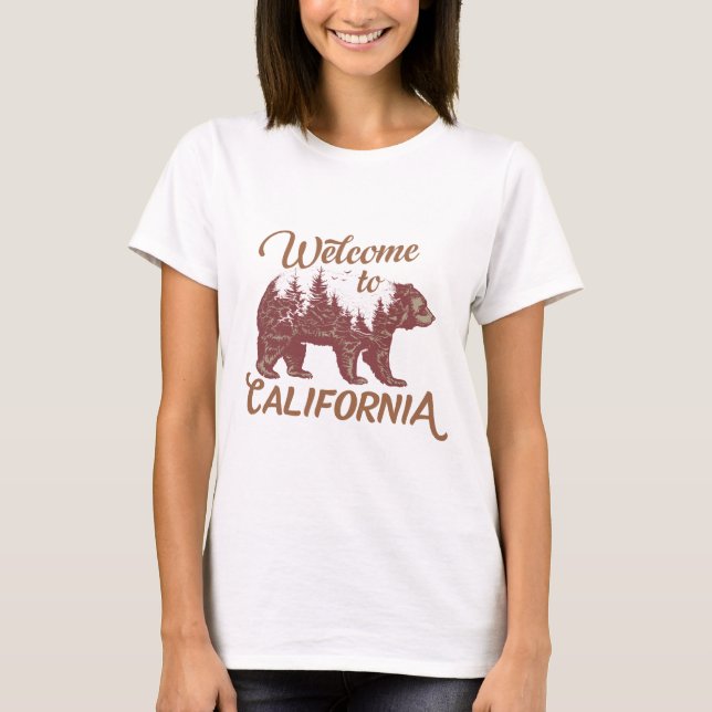 Welcome to California Bear T-Shirt (Front)