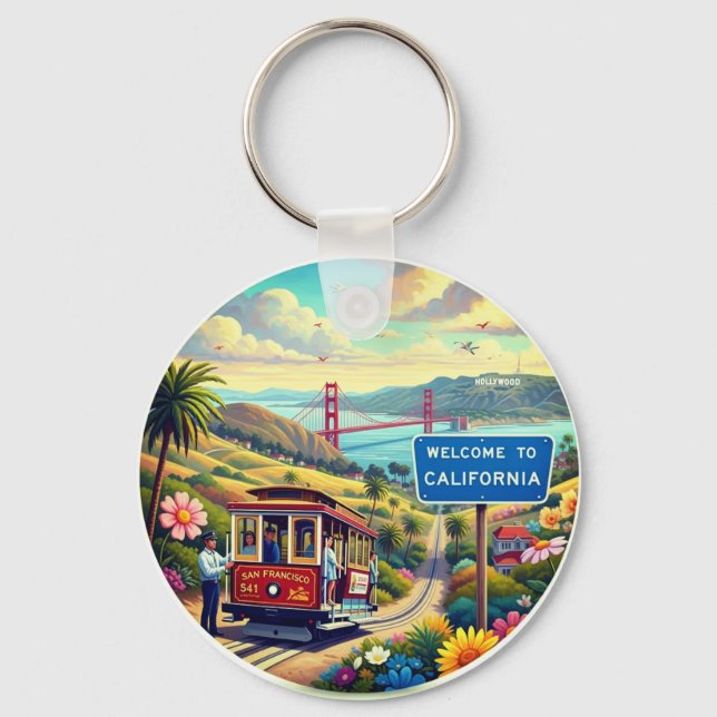 Welcome to California Key Ring (Front)