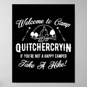 Welcome To Camp, Camping Life, Funny Dad Camper De Poster