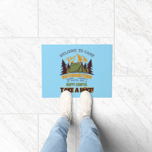 Welcome To Camp Quitcherbitchin Happy Camper Doormat