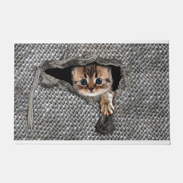 Welcome To Cat House Hope You Like Cats Doormat (Front)