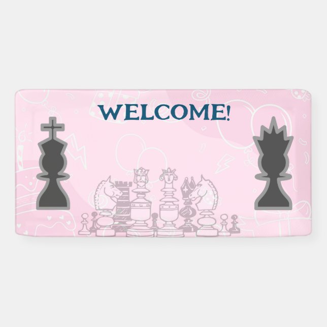 Welcome to Chess Party Banner (Horizontal)