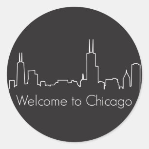Welcome to Chicago Classic Round Sticker