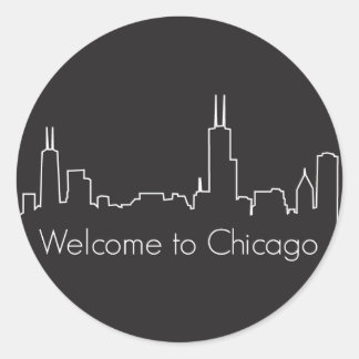 Welcome to Chicago Classic Round Sticker