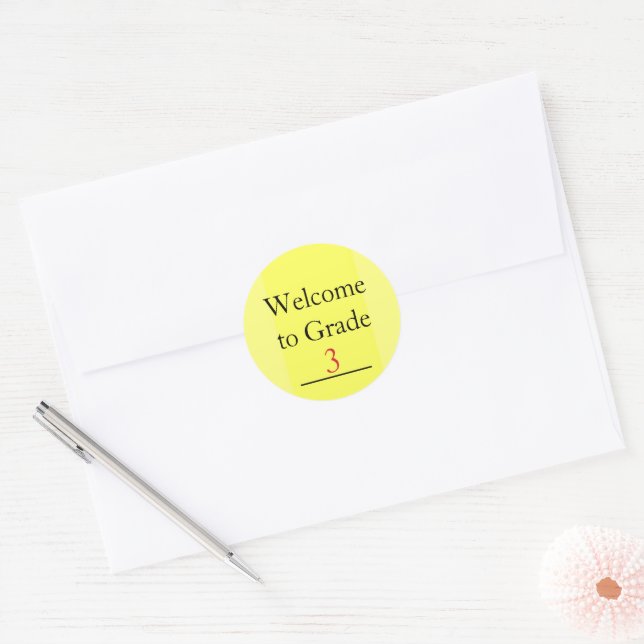 Welcome to Class Personalised Student Stickers  (Envelope)